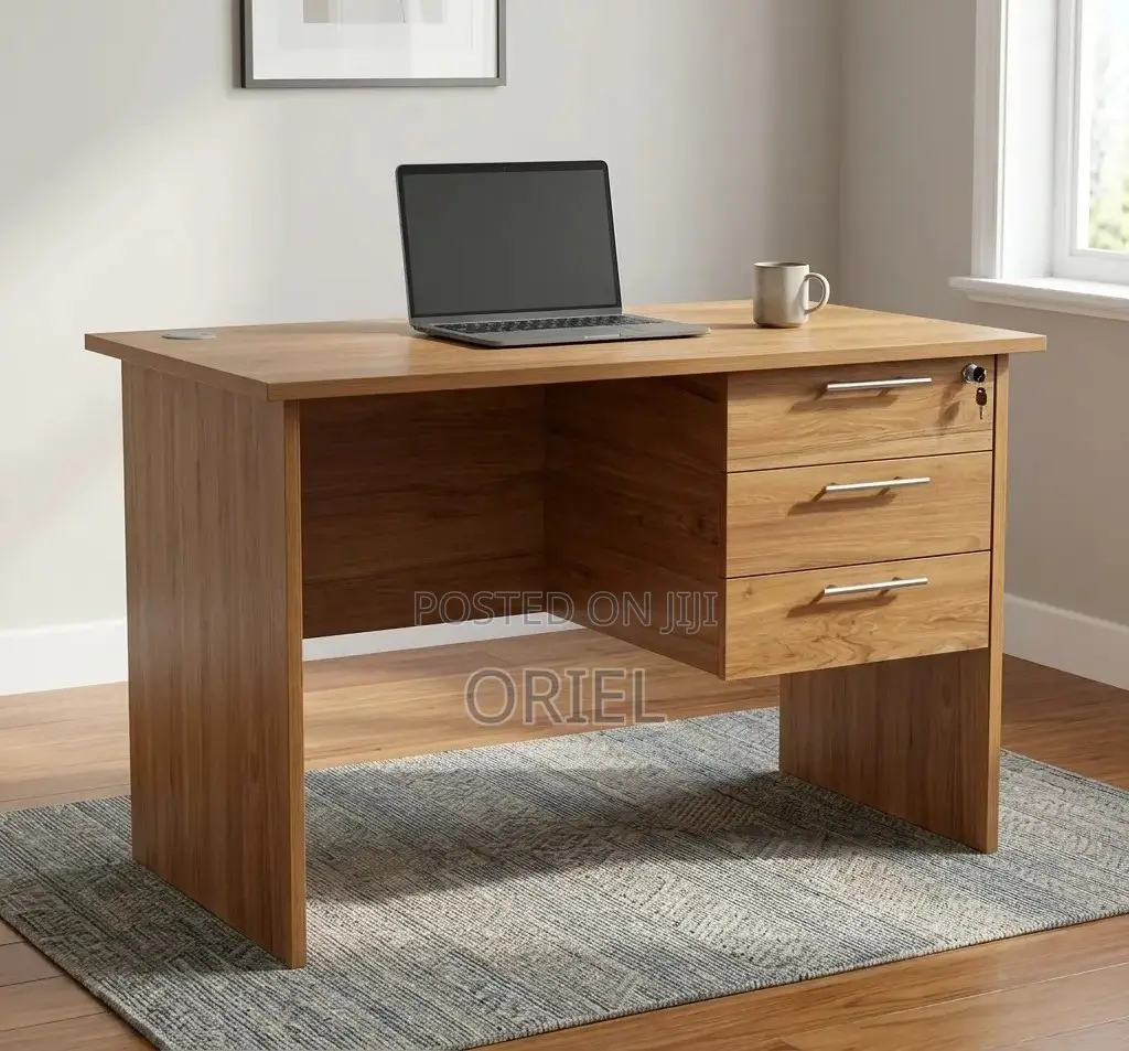 Office Desk : 1.2M Study Desk With 3-Drawers