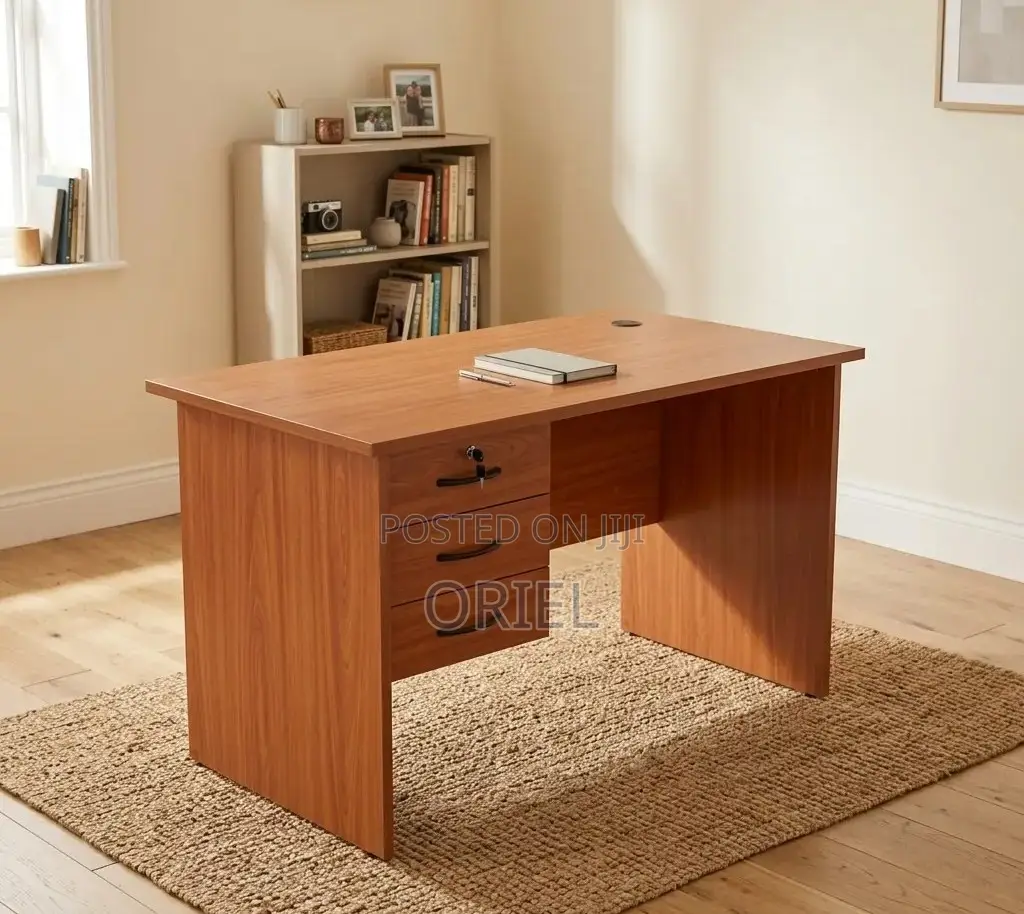 Office Desk : 1.2M Study Desk With 3-Drawers