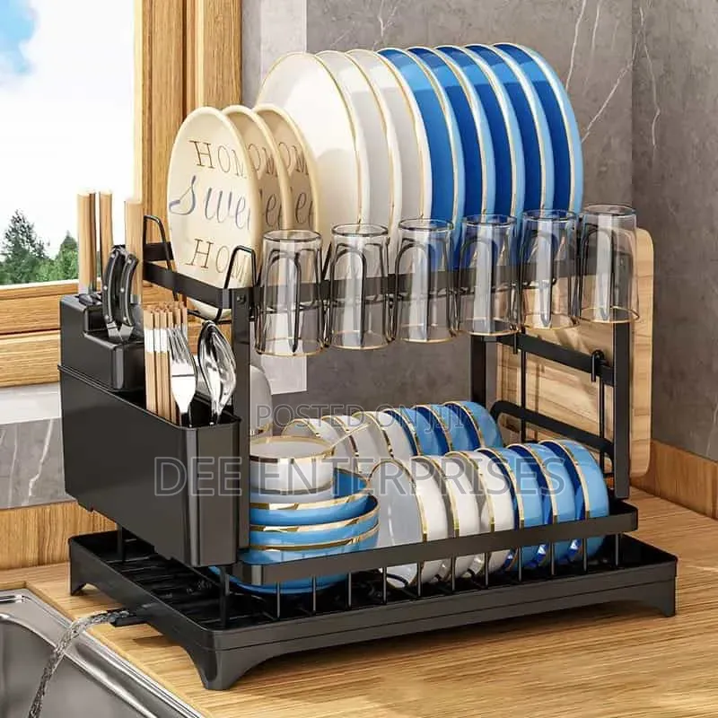 2 Layer Carbon Coated Dish Rack