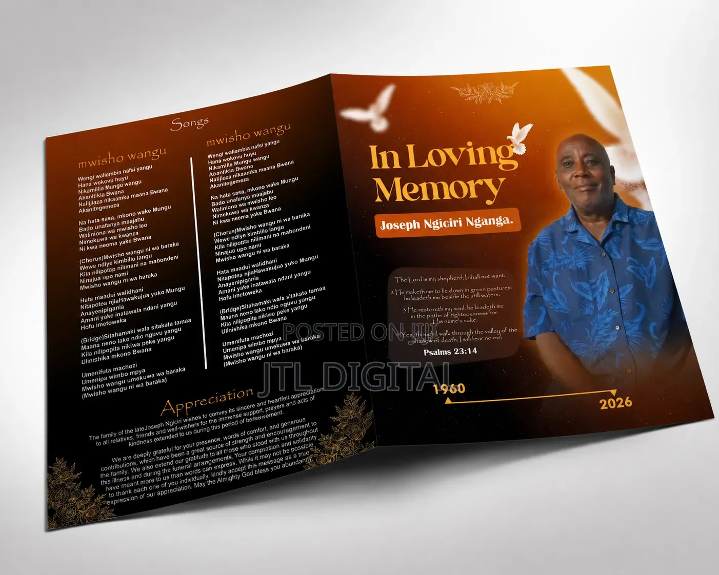 Premium Eulogy Printing With Fast Delivery