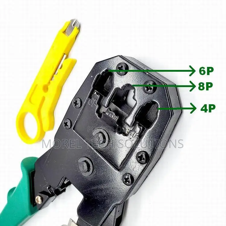 3-in-1 Heavy Duty Steel RJ45/RJ11/RJ12 Cable Crimping Tool Stripper
