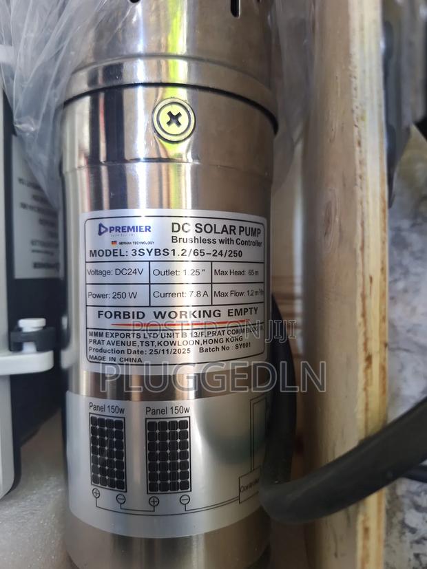 DC Solar Submersible Water Pump 250w 65M - thumbnail 2