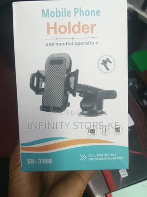 Universal Car Phone Holder With Suction Cup – 360° Adjustable
