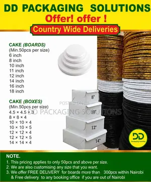 Cake Boxes and Boards on Offer
