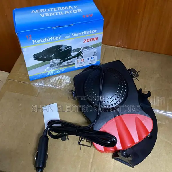 360° Adjustable Plug-and-Play via 12V 2-in-1 Hot Cold Air Function