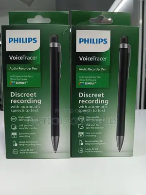 Philips VoiceTracer DVT1600 Audio Recorder Pen 32GB Built-in Memory