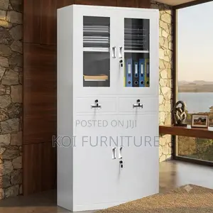 Office Cabinet; Executive Steel Two Doors Office Files Storage Cabinet