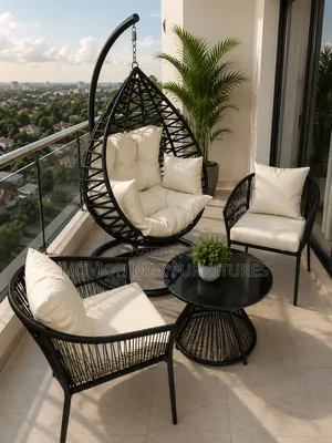 Outdoor Hammock Swing Chair With Outdoor Set