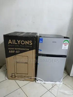 AILYONS 87L Top Freezer Fridge – Silver Finish