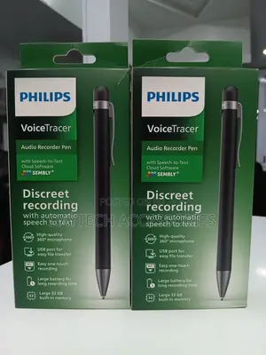 Philips - VoiceTracer DVT1600 32GB Digital Voice Recorder Pen