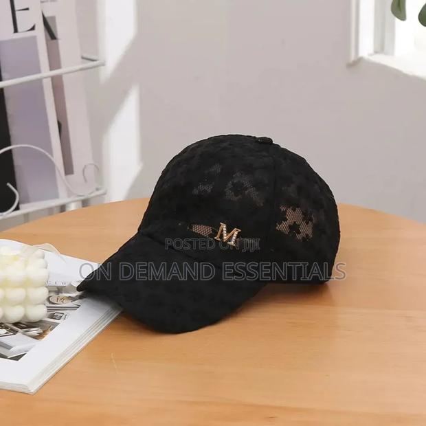 Lace Flower Thin Baseball Cap Female Spring and Summer Sunscreen - thumbnail 2