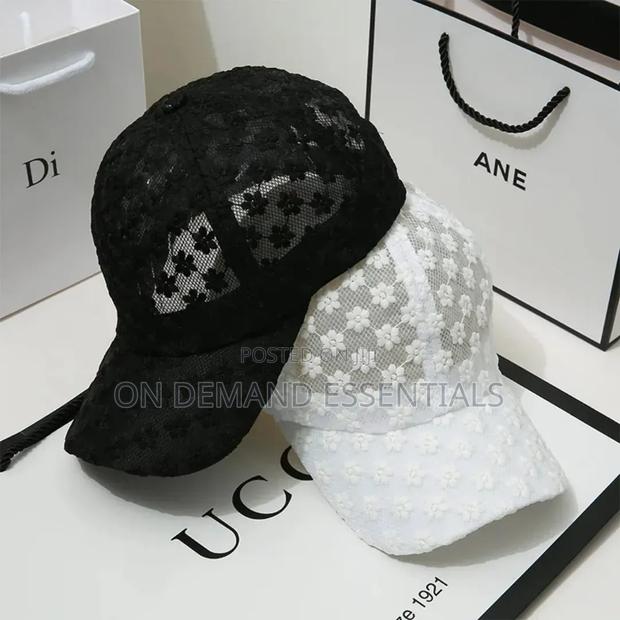 Lace Flower Thin Baseball Cap Female Spring and Summer Sunscreen - thumbnail 7