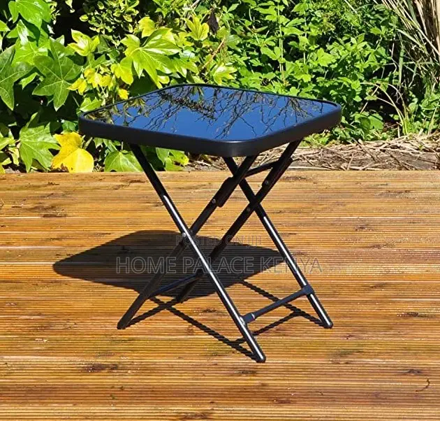 Outdoor Table; Square Rustproof Patio Bistro Table