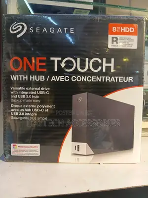Seagate One Touch Hub External Hard Drive With a Capacity of 8TB.