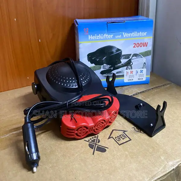 360° Plug-and-Play via 12V Adjustable 2-in-1 Hot Cold Cooling Fan