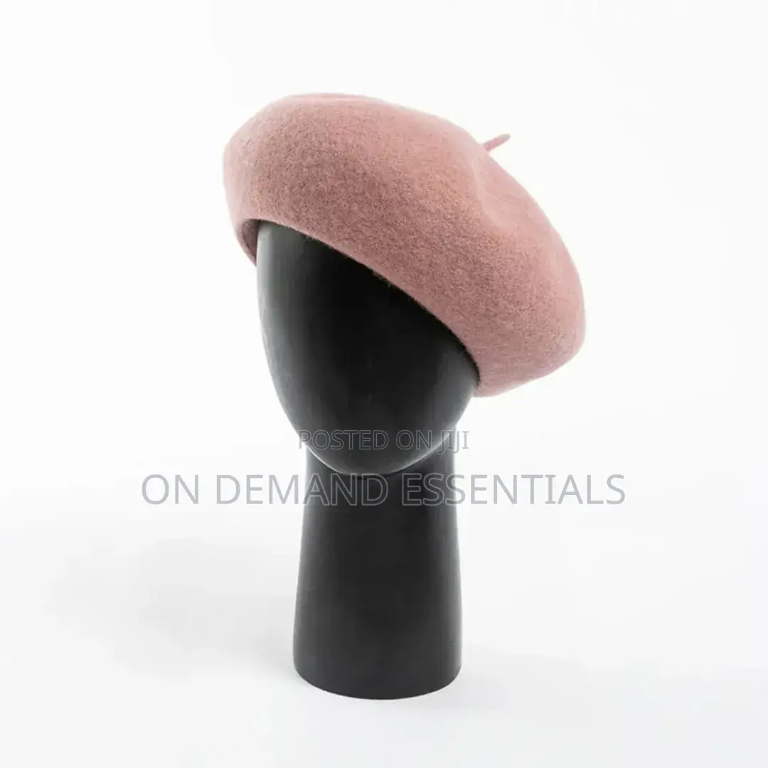 Pearl Beanie Hat Women's Autumn/Winter Wool Flannel Hat