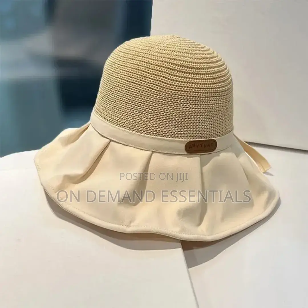 Summer Women's Sun Protection Butterfly Knot Hat Style Large Brim