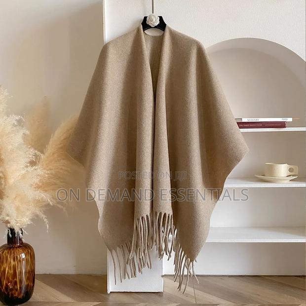 Winter Women Poncho Warm Shawl Double Sided Designer - thumbnail 7