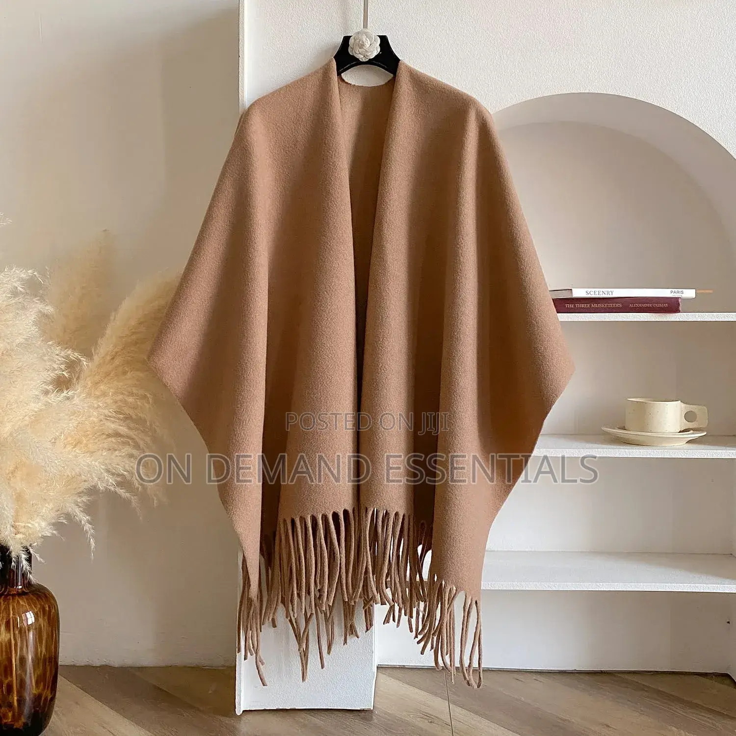 Winter Women Poncho Warm Shawl Double Sided Designer