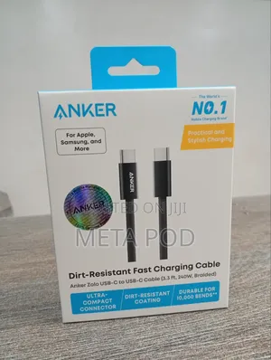 Anker Zolo USB-C to USB-C Cable(3.3ft,240W, Braided)