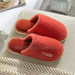 Fuzzy House Slippers Winter Warm Plush Indoor Non-Slip Bedroom Slides