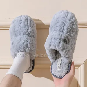 Women's Winter Plush Slippers - Thick Sole Fleece-Lined House Shoes