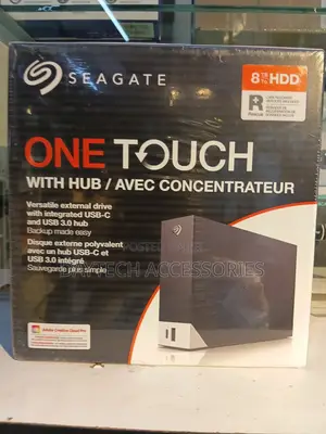 Seagate One Touch 8 TB Hub Desktop External Hard Drive USB-C USB 3.0
