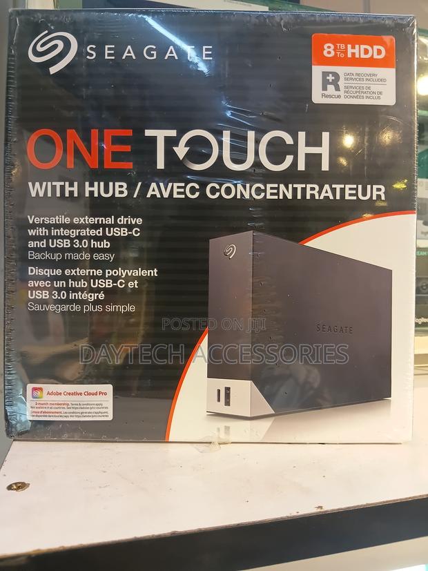 This Is a Seagate One Touch Hub 8TB External Hard Drive for Desktop.