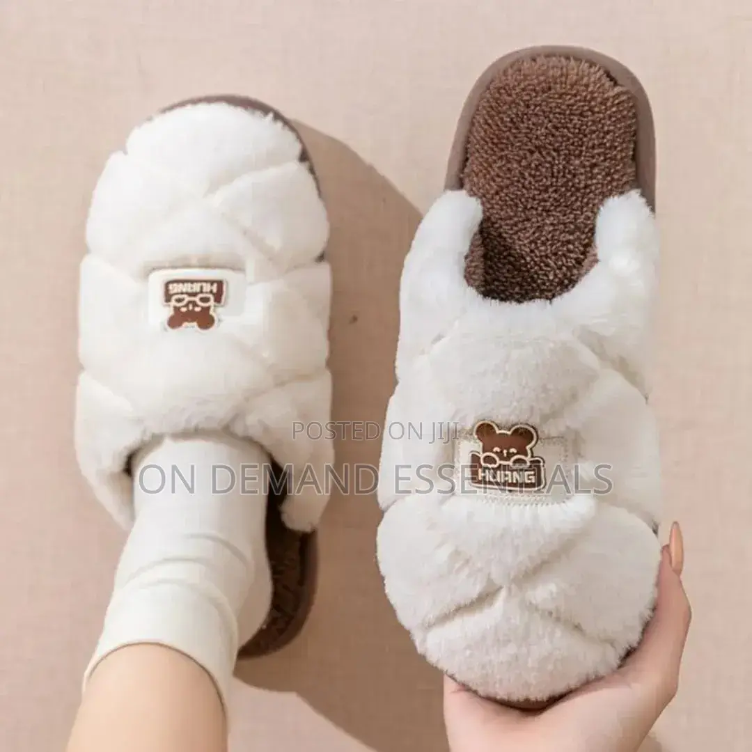 Autumn and Winter Non-slipIndoor/Outdoor Warm Cotton Home Slides