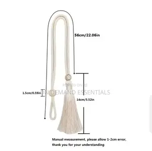 2 Bohemian Fashion Adjustable Cotton Cord Curtain Straps