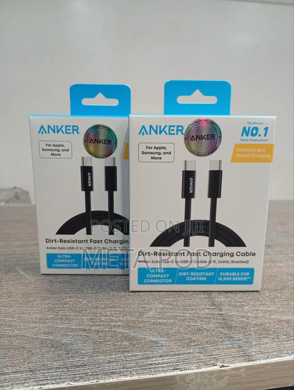 Anker Zolo USB-C to USB-C Cable (6ft,240W, Braided