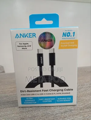 Anker Zolo USB-C to USB-C Cable (6ft,240W, Braided