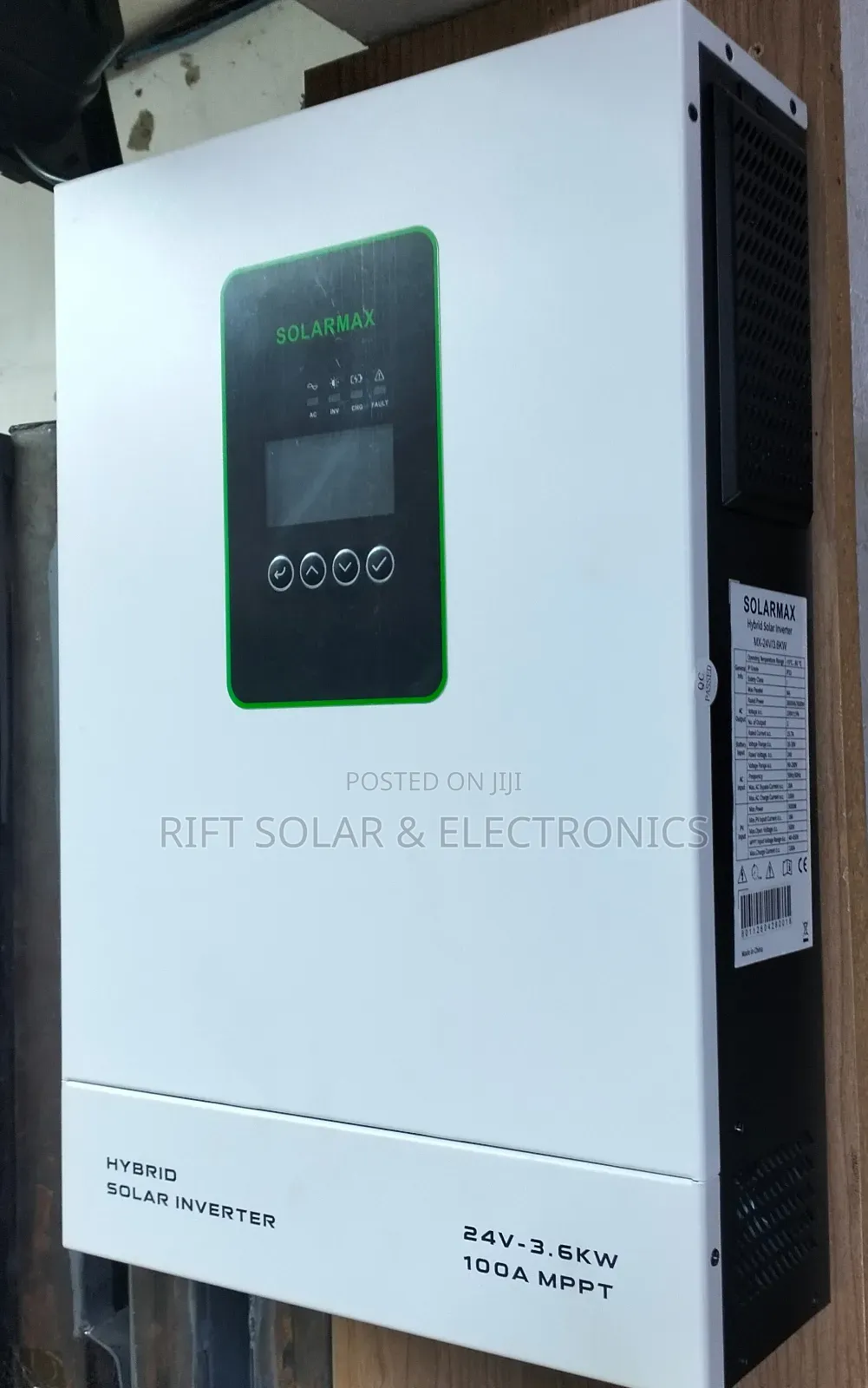 Solarmax 3.6kva - 24v Hybrid MPPT Solar Inverter Suitable for Off Grid