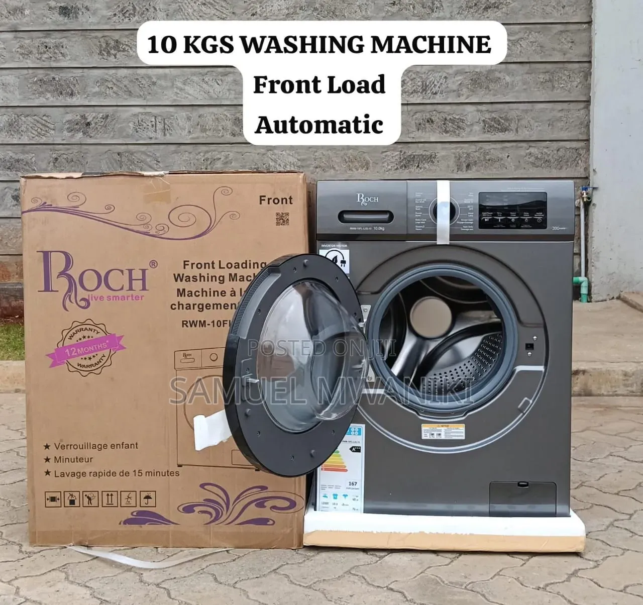 Roch 10Kg Washing Machine Front Load
Full Automatic