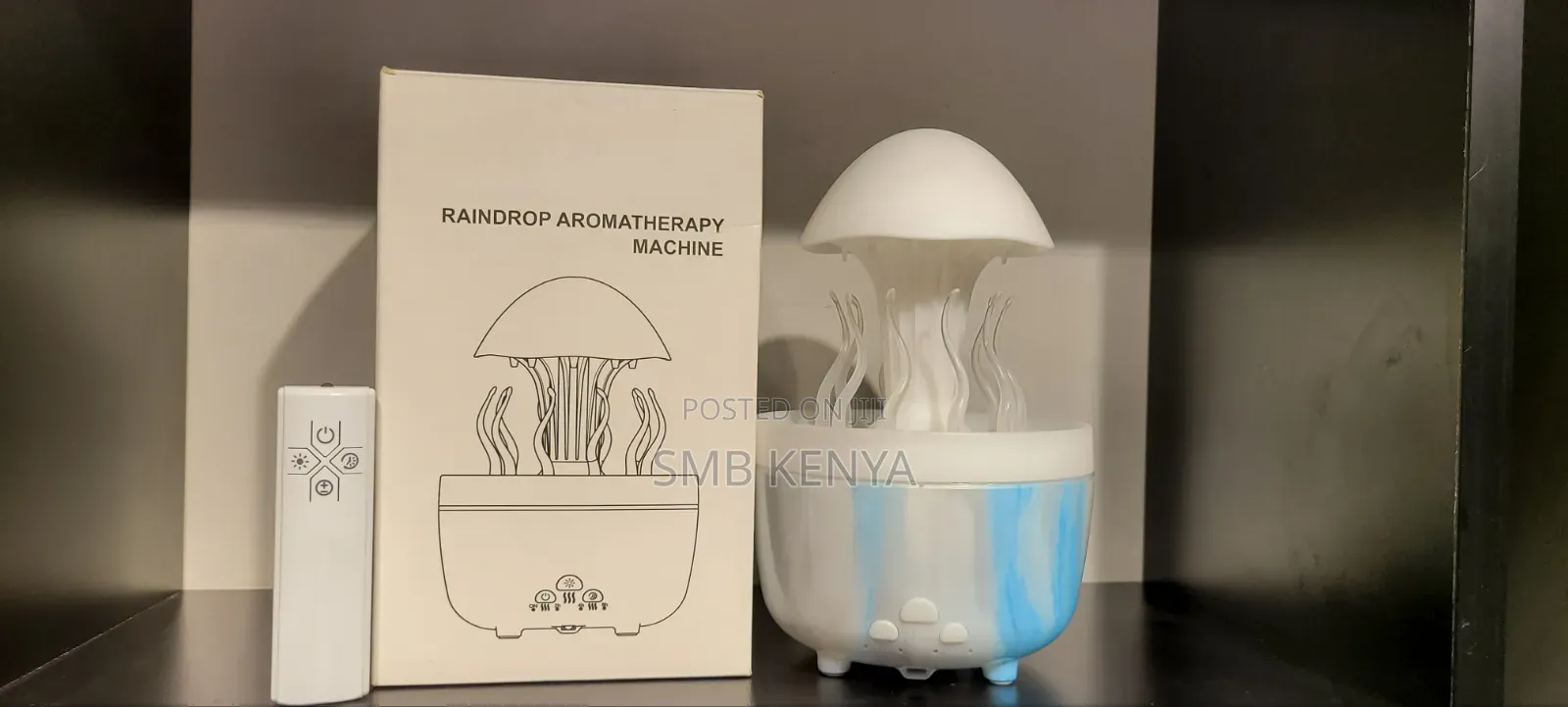 Cute Jellyfish Cloud Rain Drop Humidifier With Remote