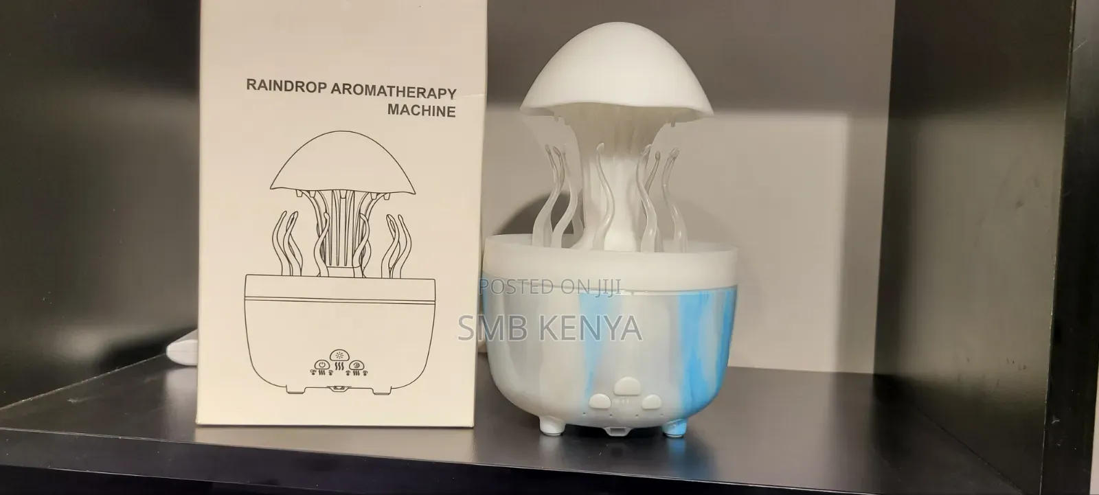 Cloud Rain Drop Humidifier With LED Night Light Remote