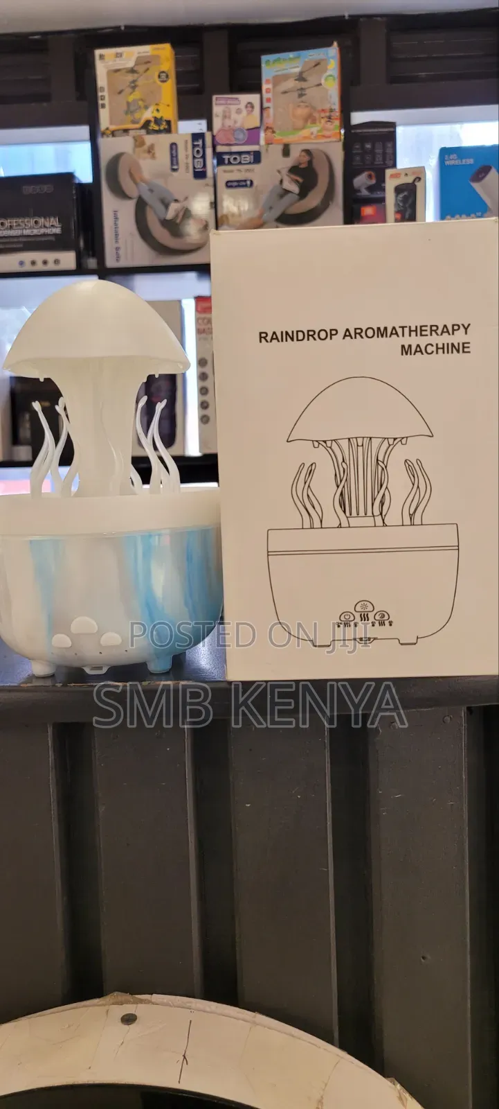 Mini Jellyfish Cloud Humidifier With Relaxing Rainfall Effect