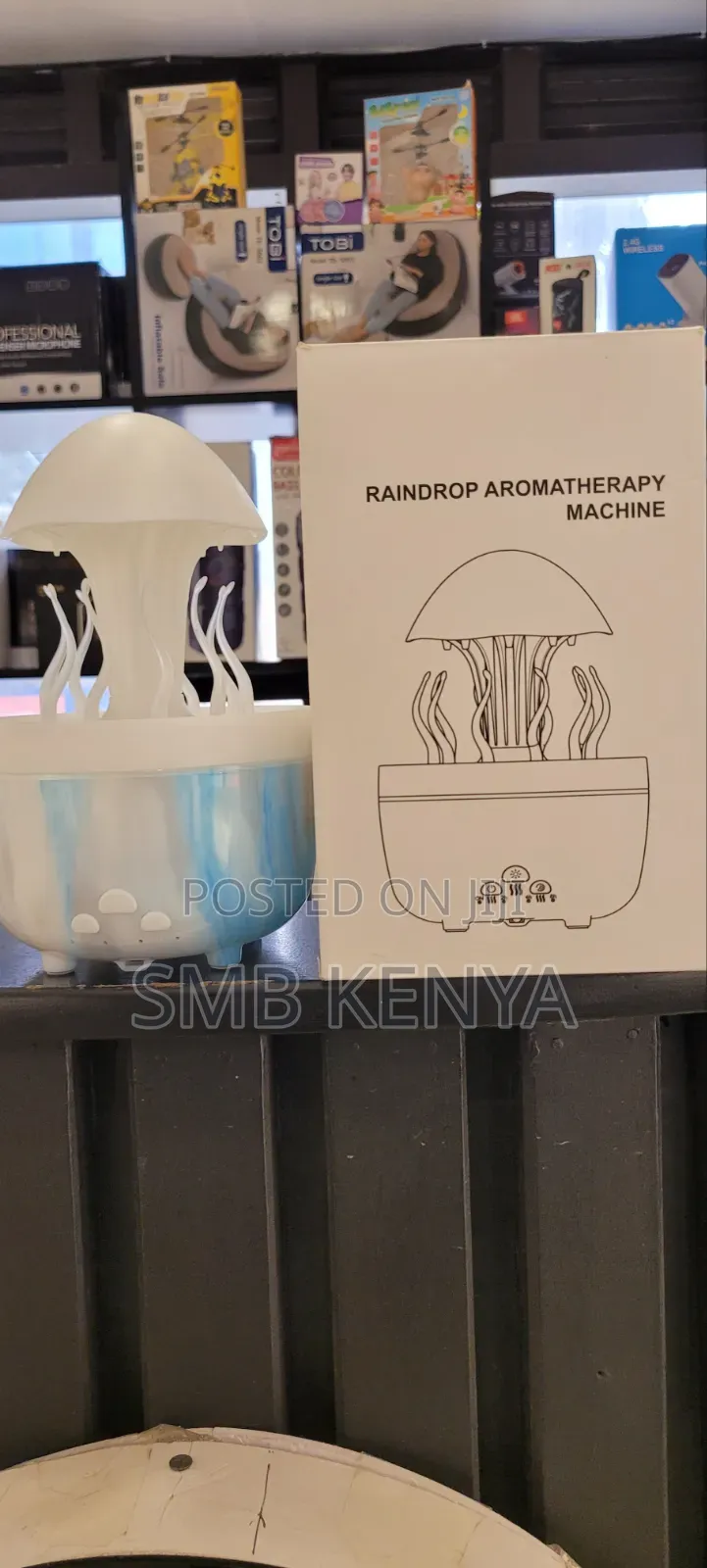 Mini Jellyfish Cloud Humidifier With Relaxing Rainfall Effect