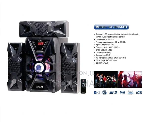 Ailipu KL-6304AD 3.1 CH Bluetooth Subwoofer - AC/DC Compatible. - main view