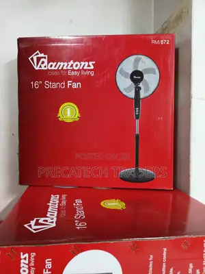 Ramtons 16 Inch Stand Fan RM/572 – Black