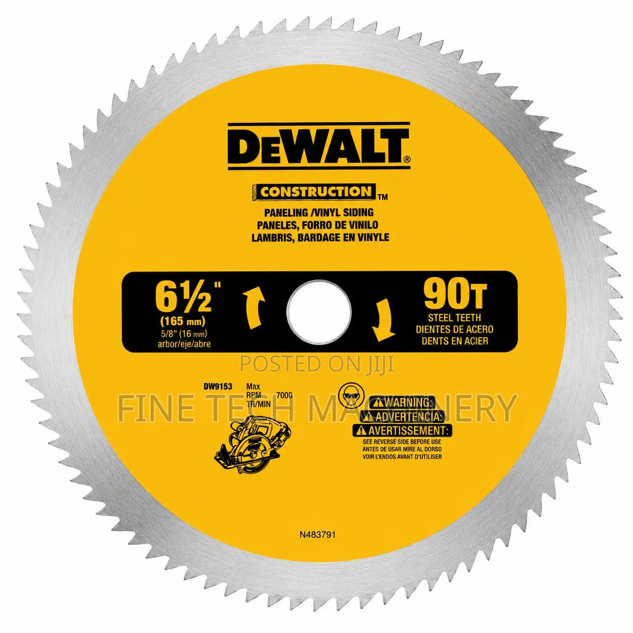 DeWalt 6-1/2'' Circular Saw Blade