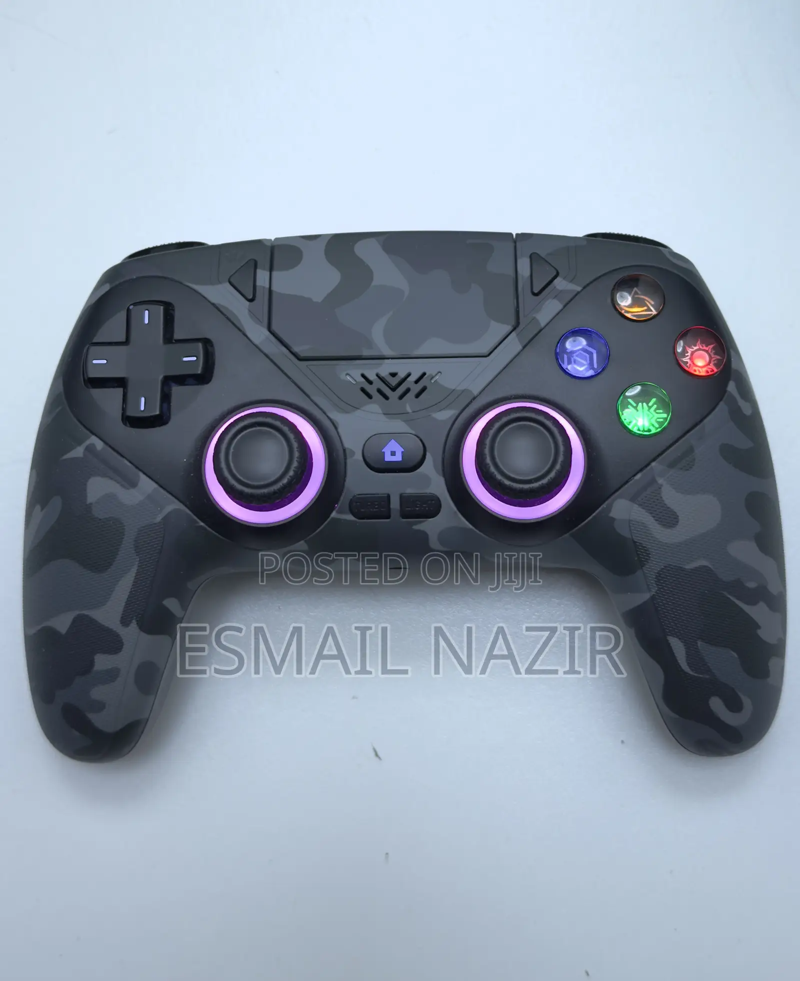 Gamerambo RGB Hall Effect Pro Controller for PS4 PS5 – GreyCamo