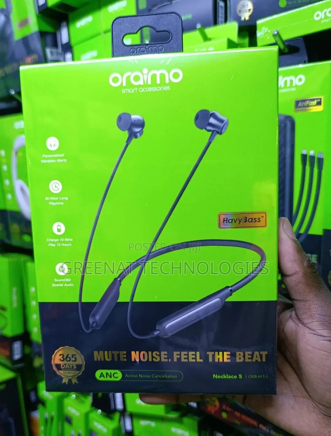 Oraimo Earphone Necklace Band 5 | OEB-E11ANC