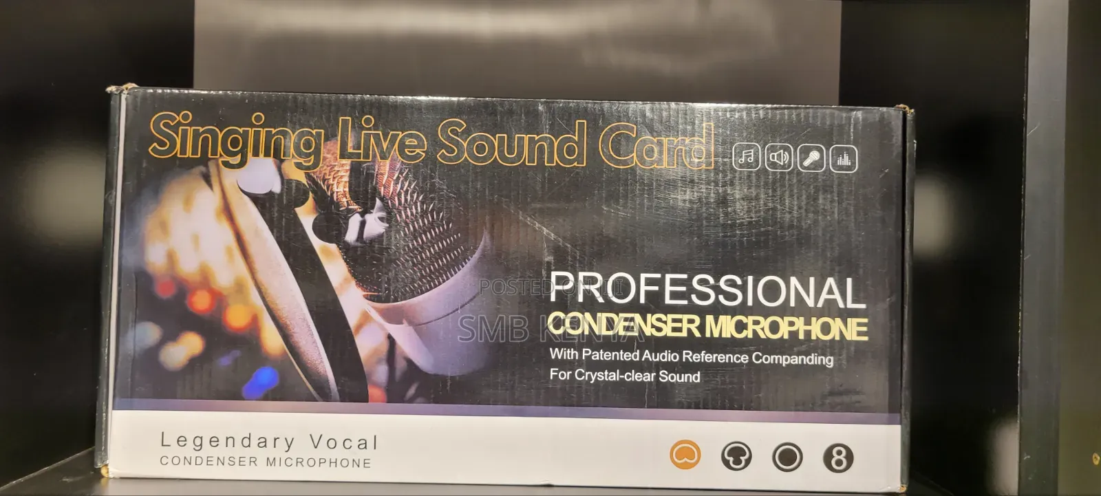 Professional Condenser Microphone With Live Sound Card