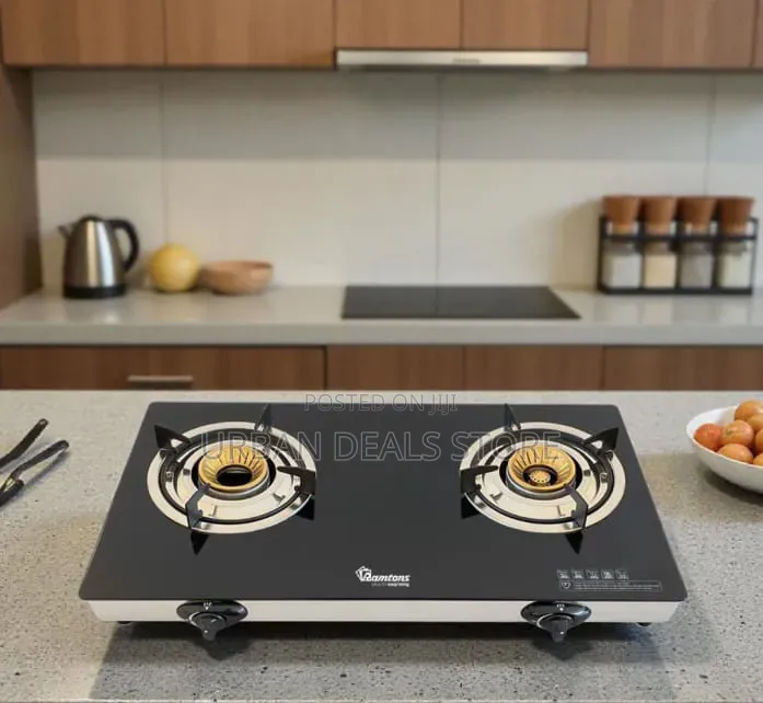Ramtons RG/537 2-Burner Super Slim Ceramic Top Gas Cooker