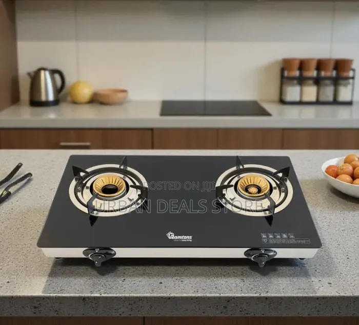 Ramtons RG/537 2-Burner Super Slim Ceramic Top Gas Cooker