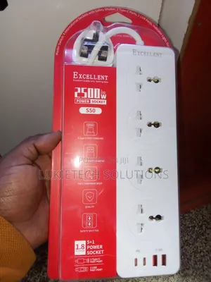Excellent Extension Cable Professional 2500watts Power Socket