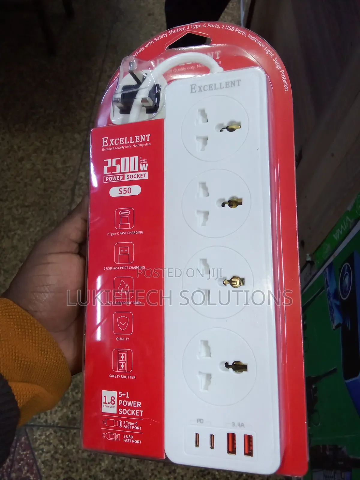 Excellent Extension Cable, High Quality With 2 USB 2 Type -C Ports