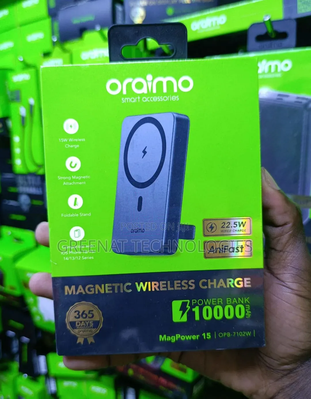 Oraimo 10000mAh Powerbank MagPower 15 OPB-7102W