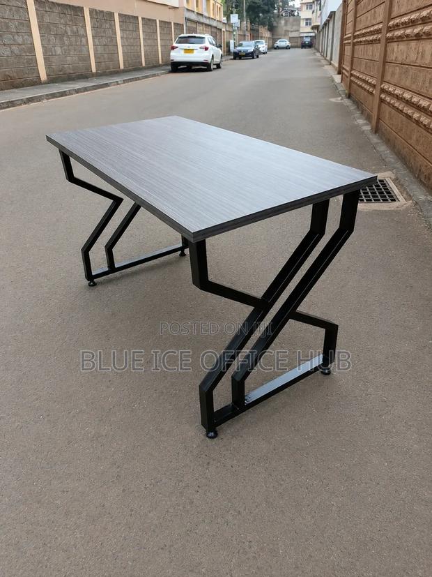 Black Metallic Computer Desk - thumbnail 2